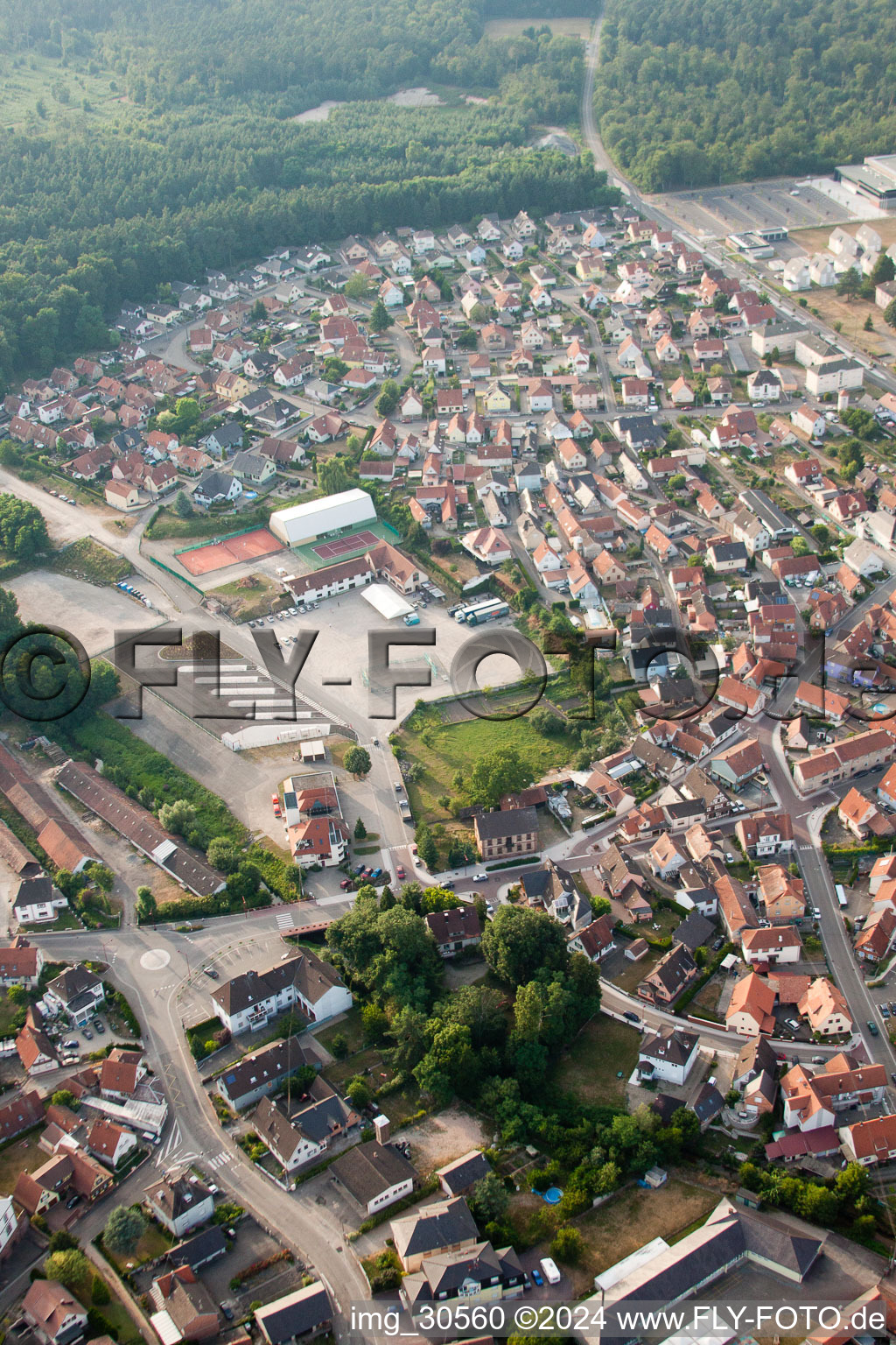 Drone image of Soufflenheim in the state Bas-Rhin, France