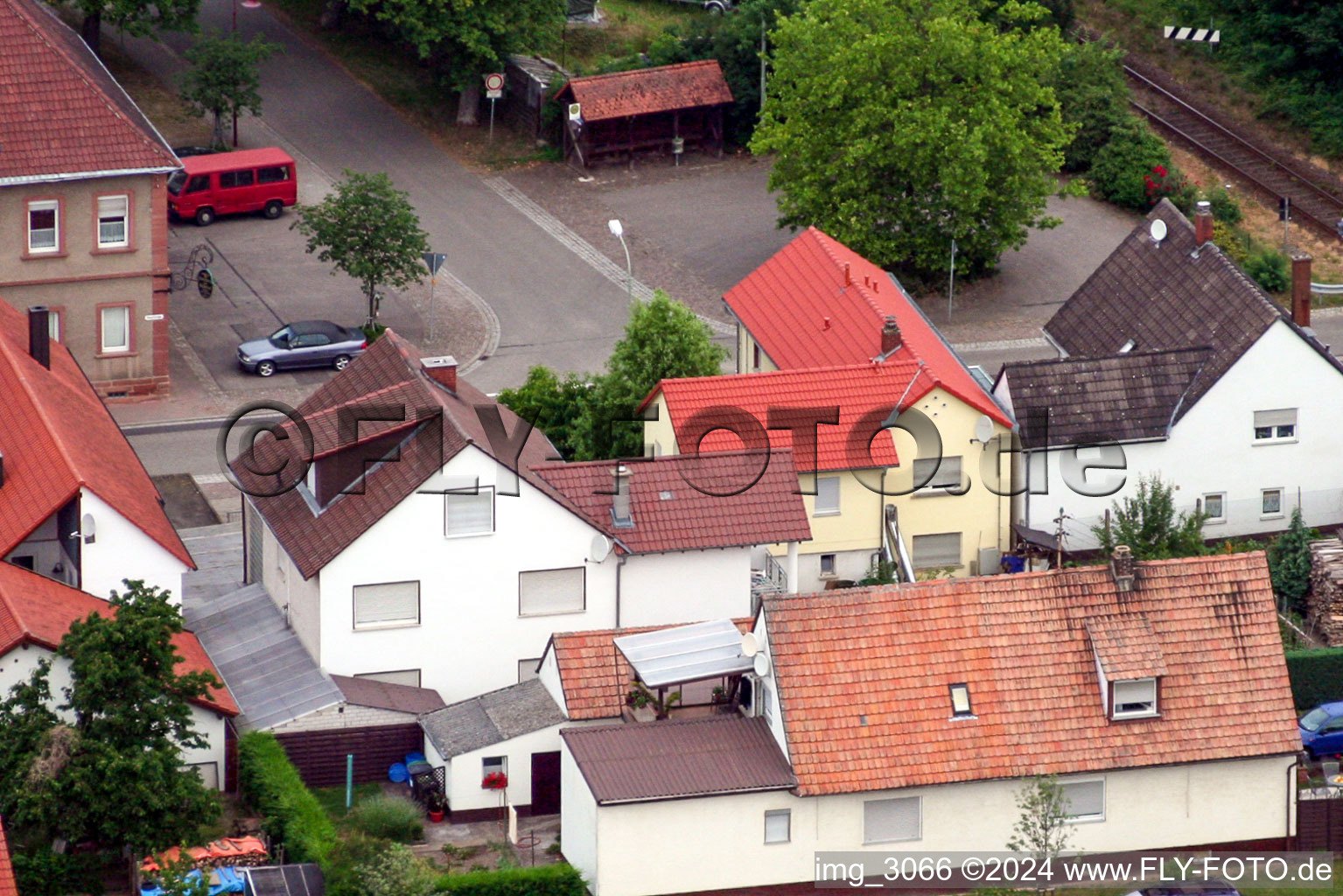 Barbelroth in the state Rhineland-Palatinate, Germany from a drone