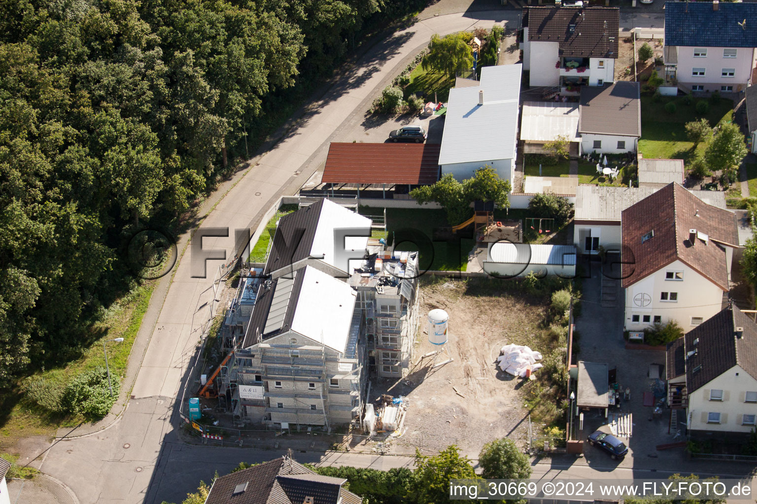 Waldstraße, new building of the social-therapeutic chain Südpfalz in Kandel in the state Rhineland-Palatinate, Germany