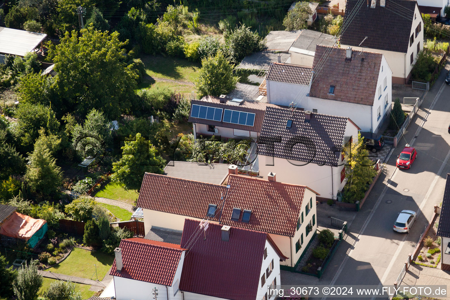 Waldstr in Kandel in the state Rhineland-Palatinate, Germany out of the air