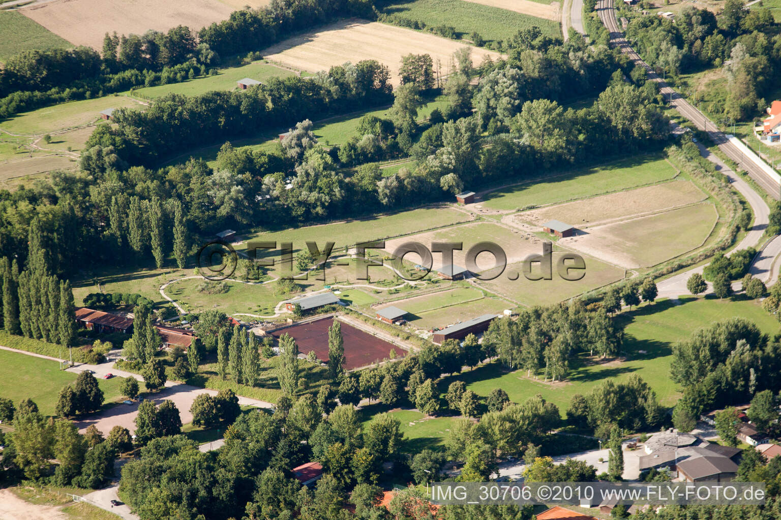 Mhou Ostrich Farm in Rülzheim in the state Rhineland-Palatinate, Germany
