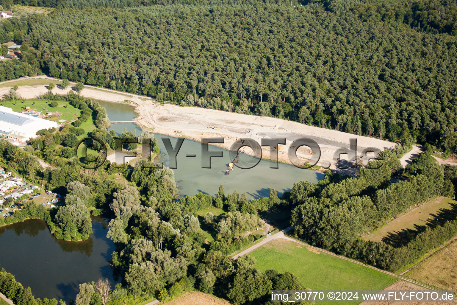 New Dampfnudel and outdoor pool in Rülzheim in the state Rhineland-Palatinate, Germany