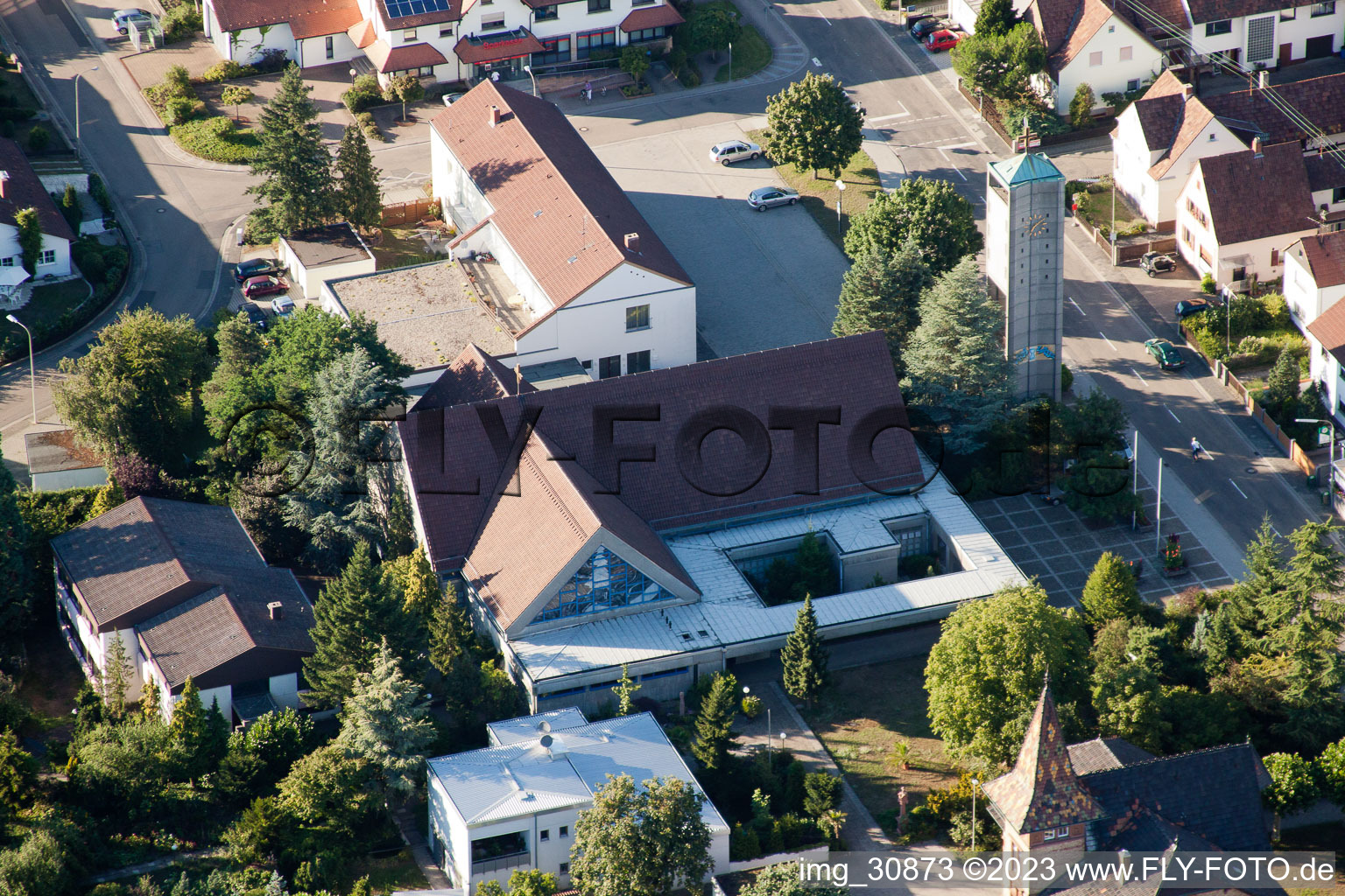 Catholic Church in Jockgrim in the state Rhineland-Palatinate, Germany