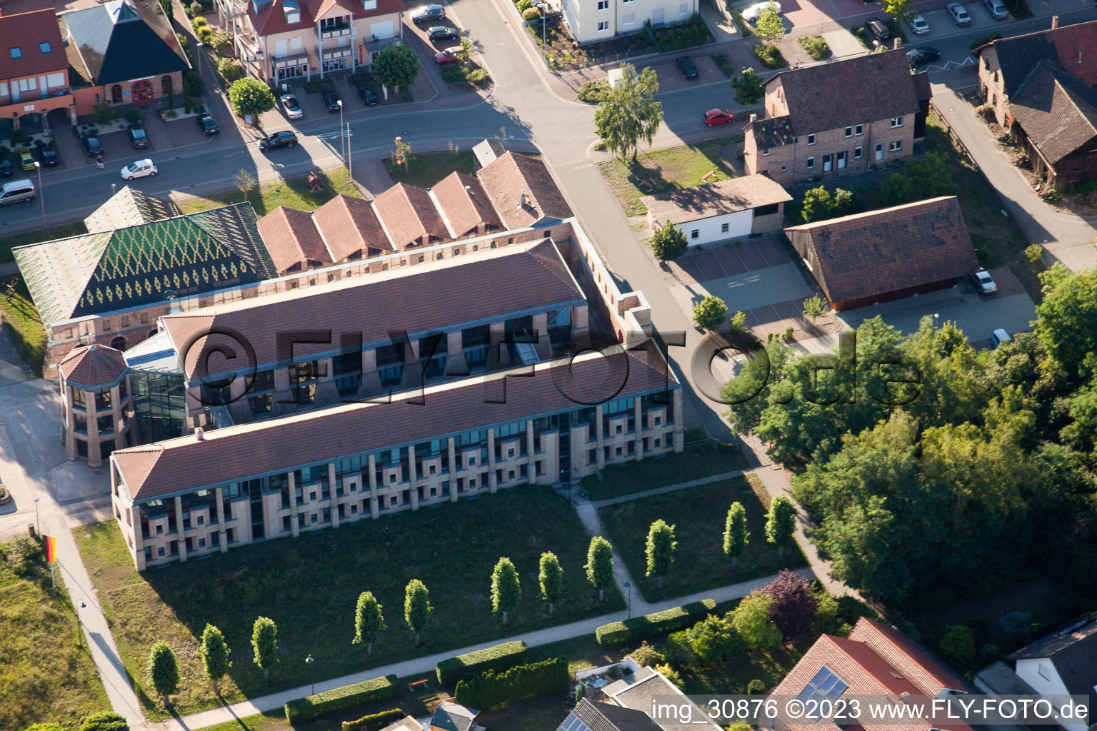 Oblique view of Brickworks Museum in Jockgrim in the state Rhineland-Palatinate, Germany