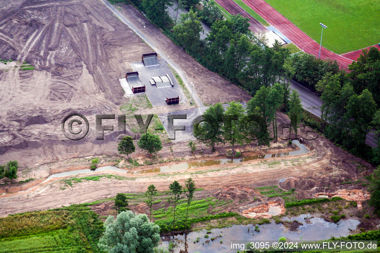 Skate park in Kandel in the state Rhineland-Palatinate, Germany