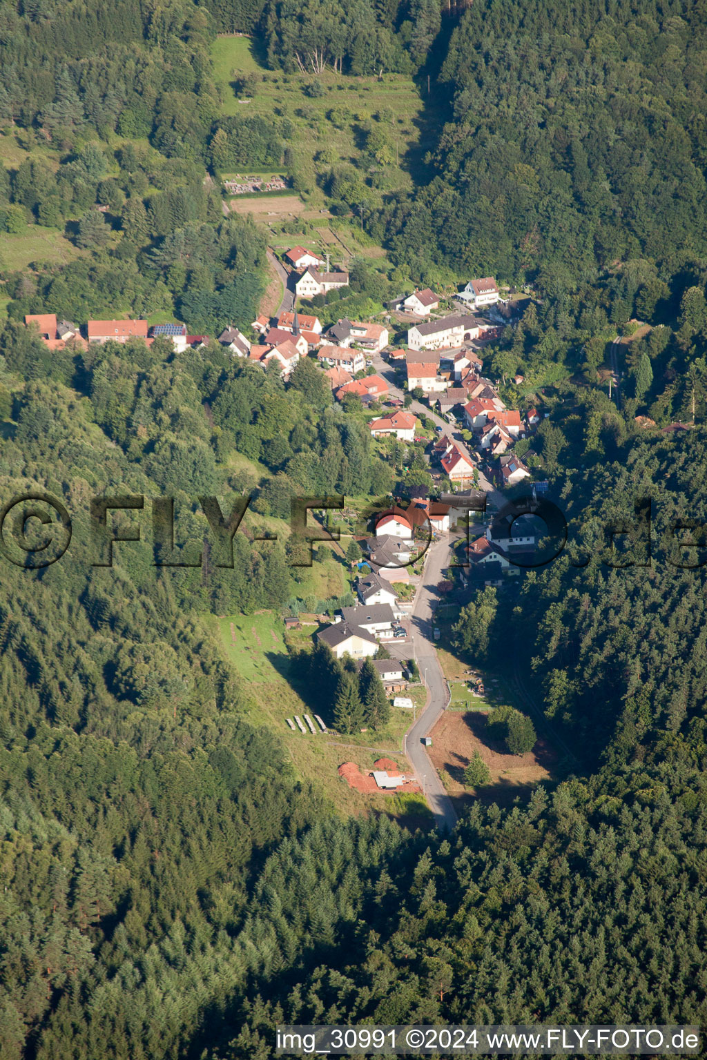 Village view in Dimbach in the state Rhineland-Palatinate, Germany