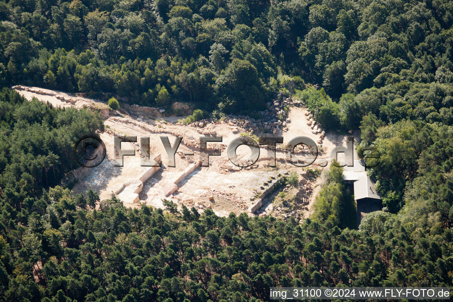 Quarry in Cleebourg in the state Bas-Rhin, France