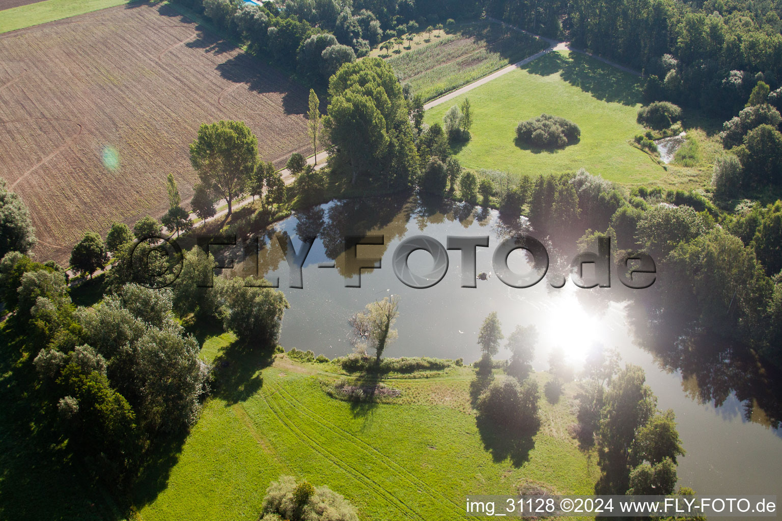 Steinfeld in the state Rhineland-Palatinate, Germany viewn from the air