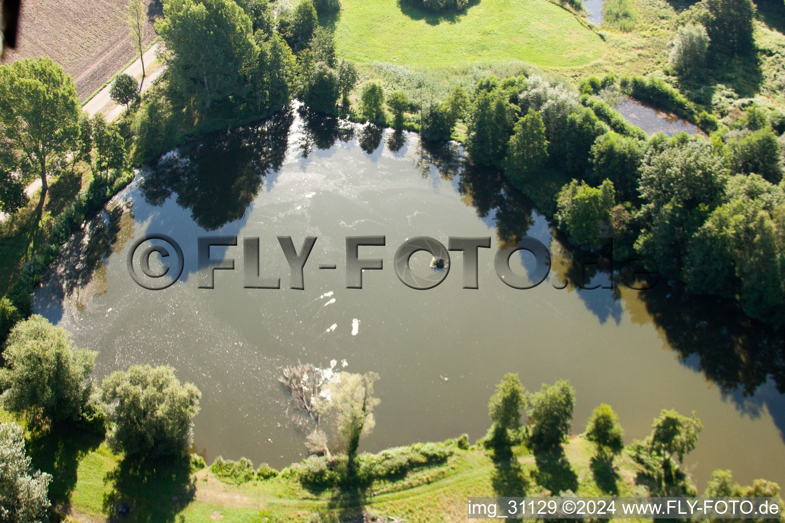 Drone recording of Steinfeld in the state Rhineland-Palatinate, Germany