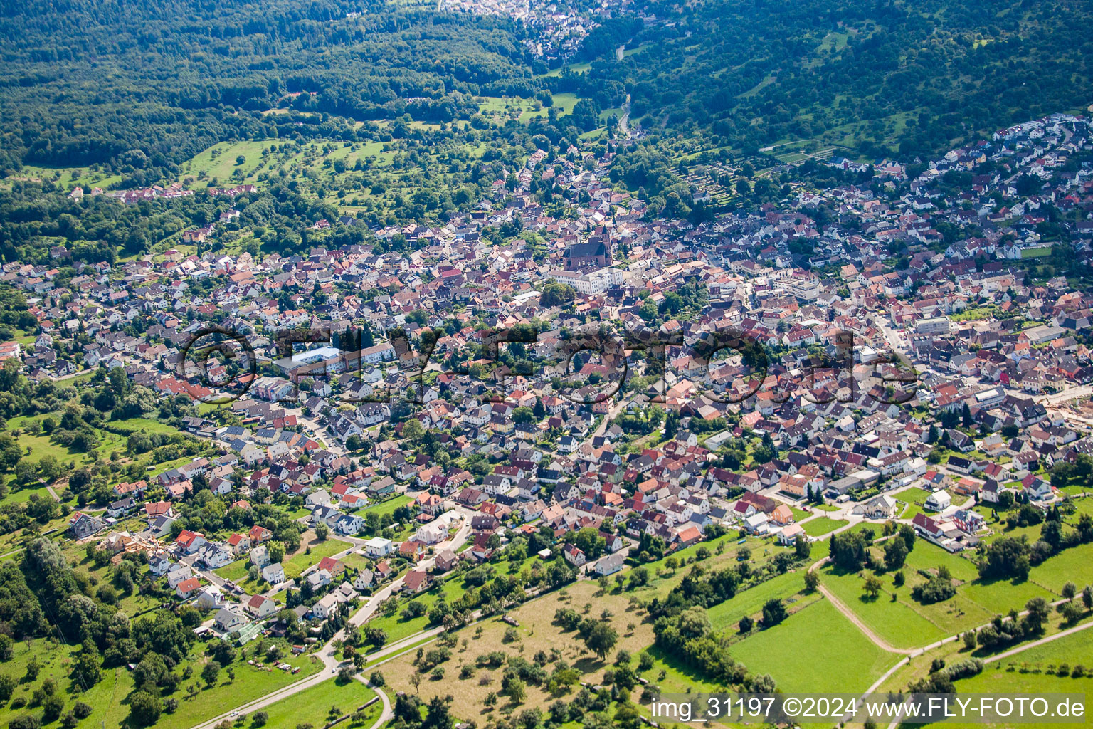 From the north in Malsch in the state Baden-Wuerttemberg, Germany