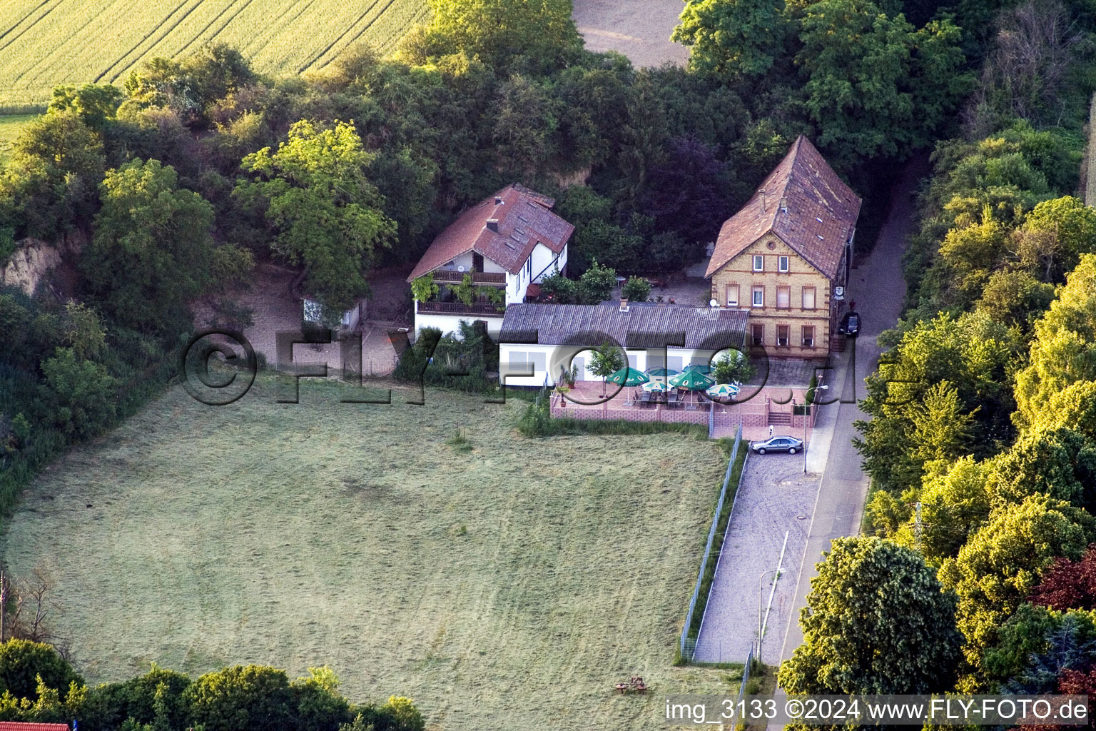 Game reserve at Kirchstr in Freckenfeld in the state Rhineland-Palatinate, Germany