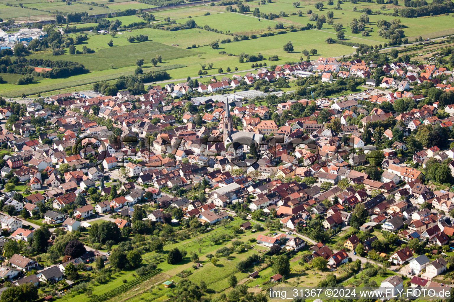 From the southeast in the district Steinbach in Baden-Baden in the state Baden-Wuerttemberg, Germany