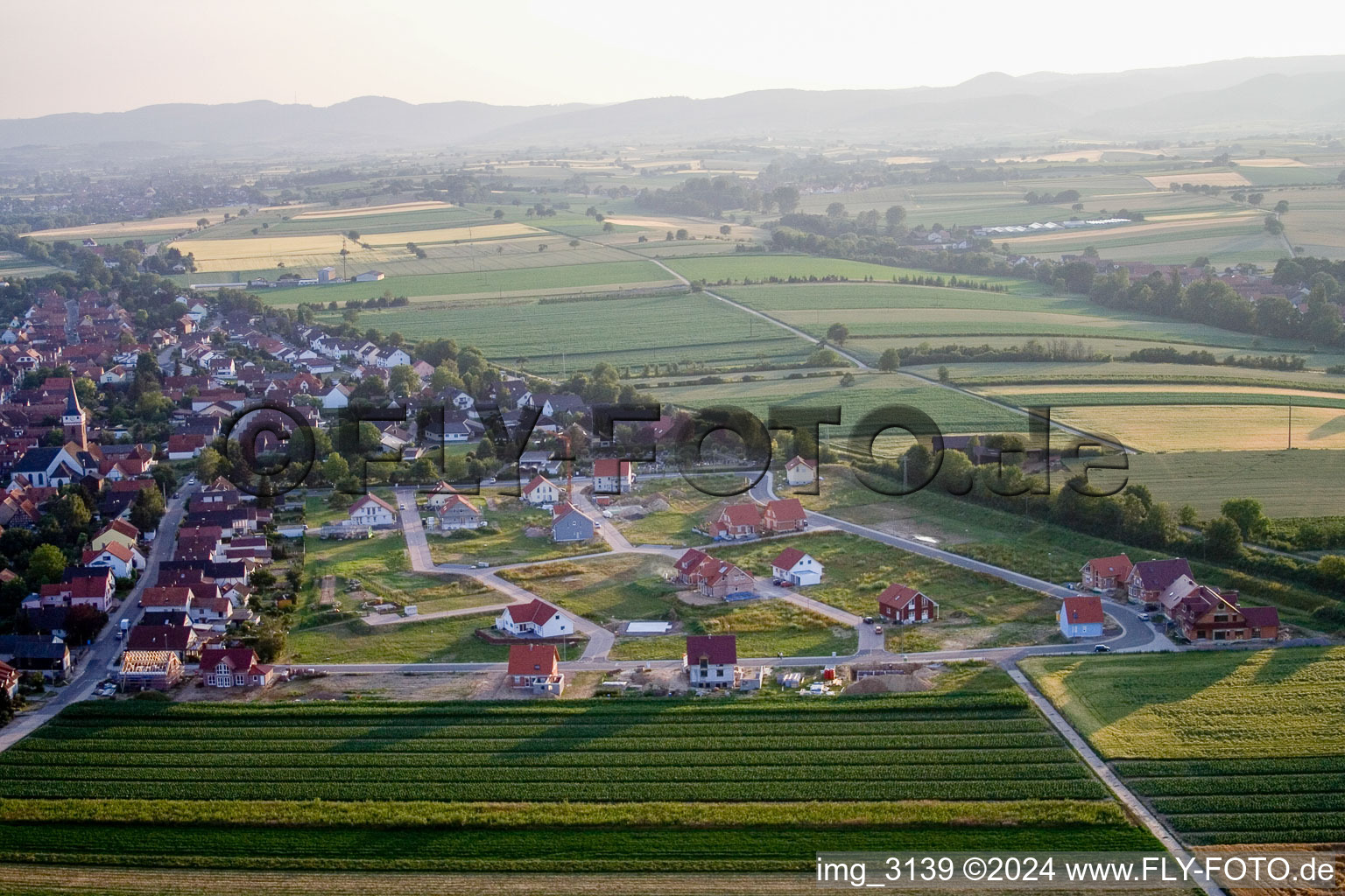 New development area in the district Schaidt in Wörth am Rhein in the state Rhineland-Palatinate, Germany