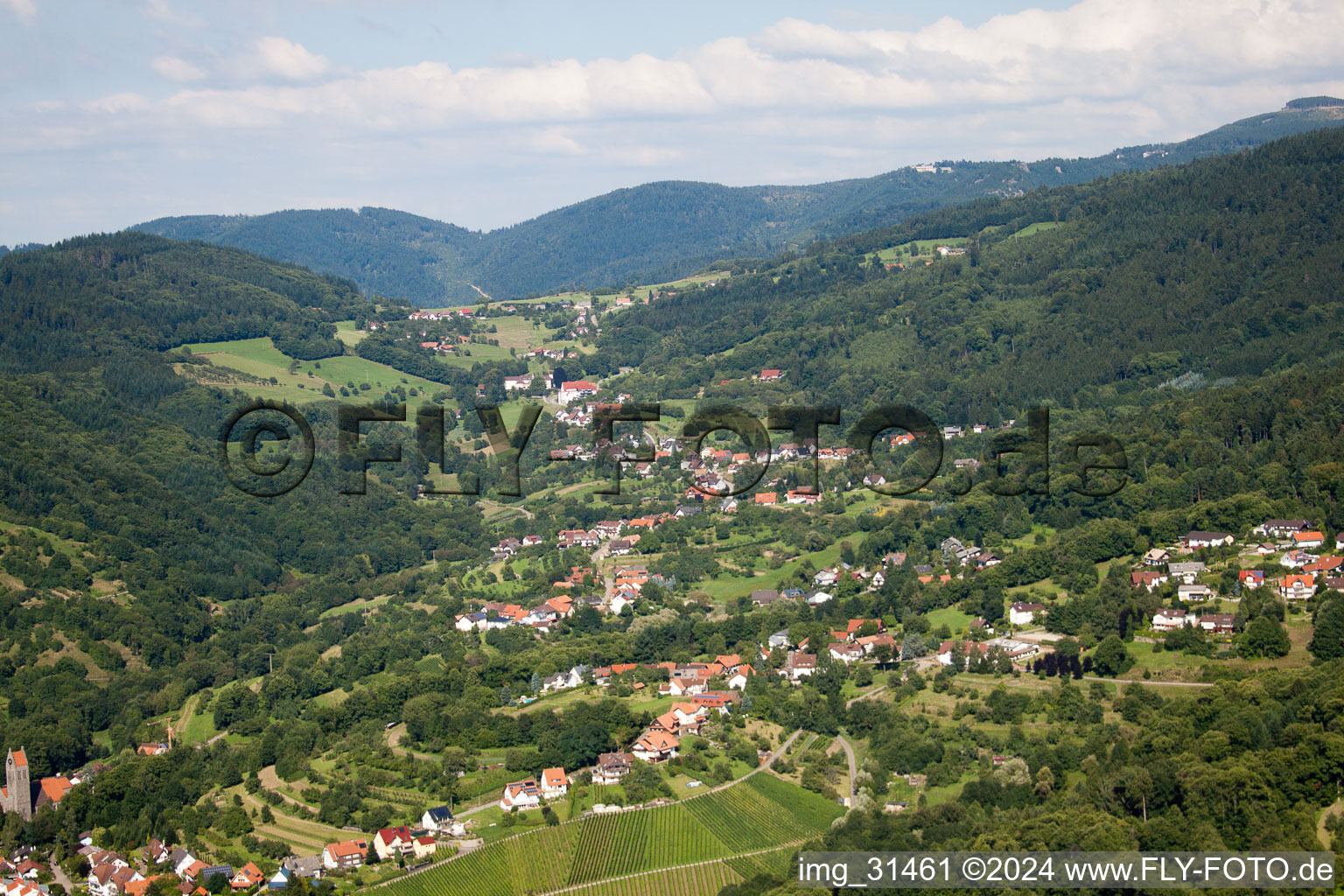 Aerial photograpy of Bühl-Neusatzeck in Neusatzeck in the state Baden-Wuerttemberg, Germany