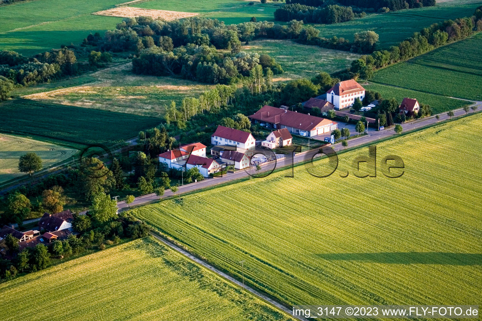 Drone image of Steinfeld in the state Rhineland-Palatinate, Germany