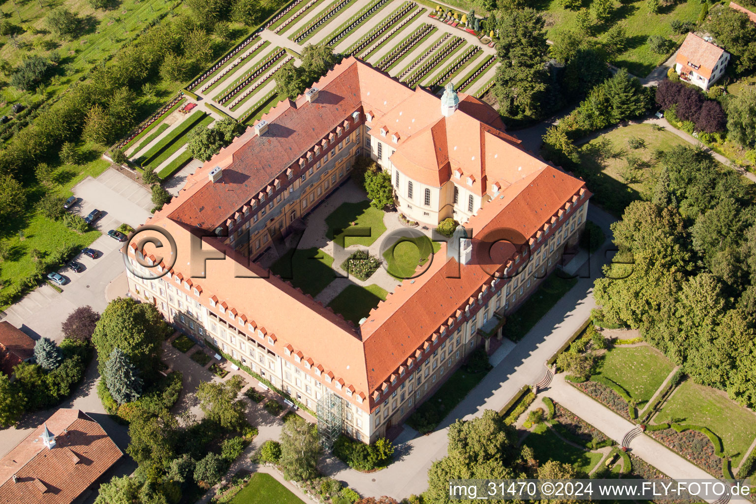 Complex of buildings of the monastery Kloster der Franziskanerinnen Erlenbad e.V. Erlenbadstrasse in the district Obersasbach in Sasbach in the state Baden-Wurttemberg