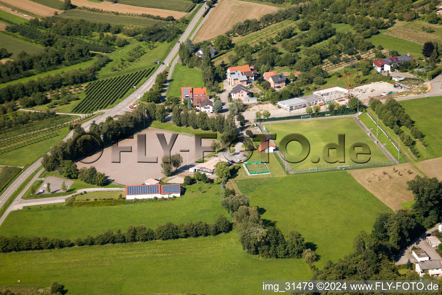 Kammersbrunn, sports field in Sasbach in the state Baden-Wuerttemberg, Germany