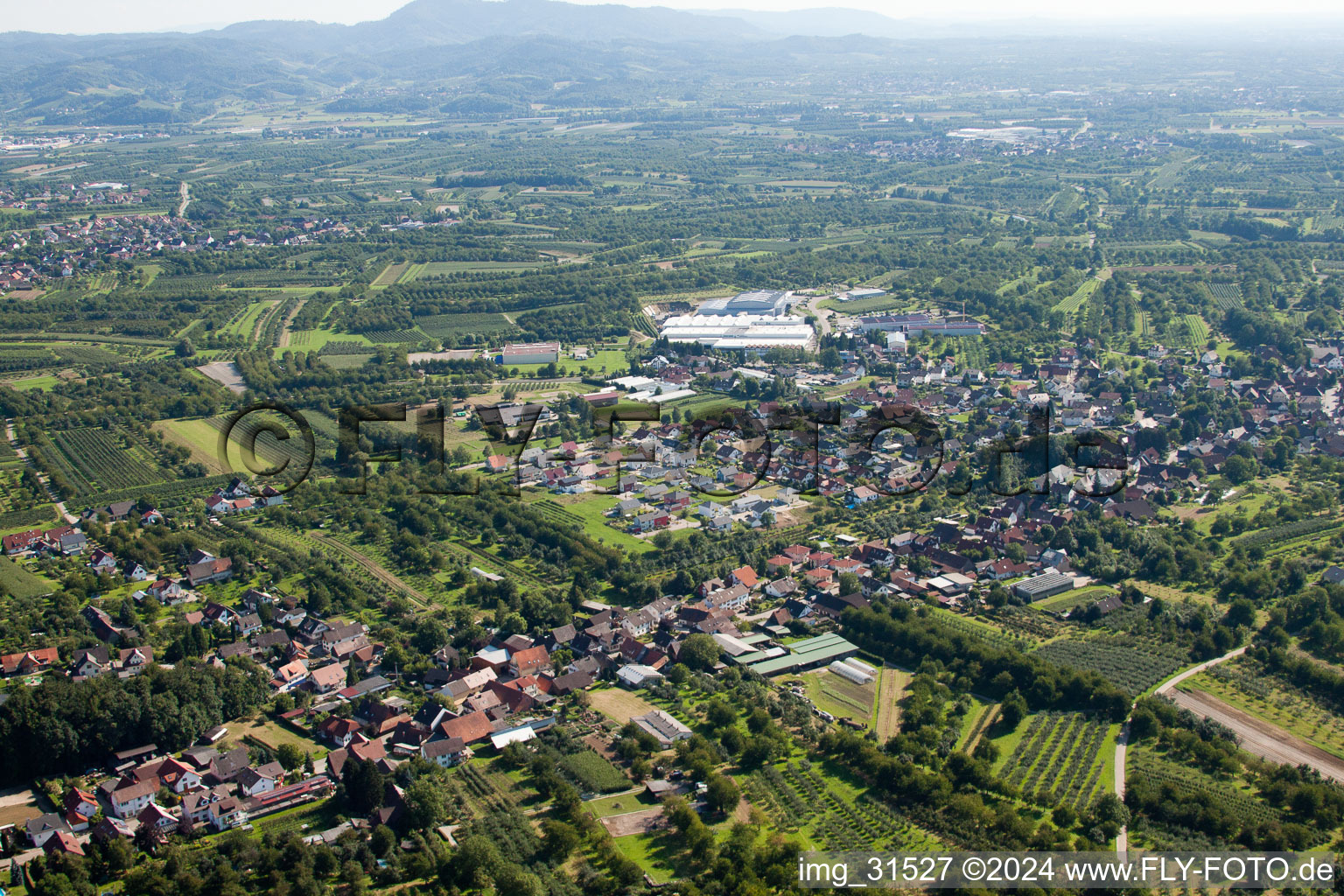 From the north in the district Ulm in Renchen in the state Baden-Wuerttemberg, Germany