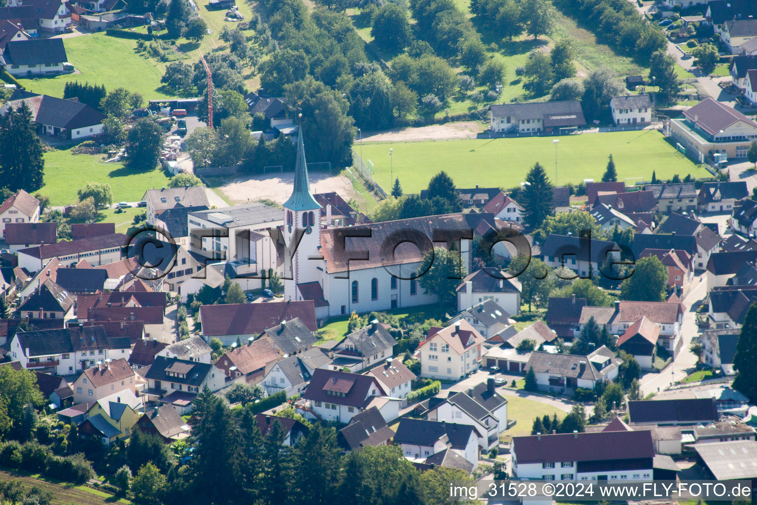 Catholic Church in the district Ulm in Renchen in the state Baden-Wuerttemberg, Germany