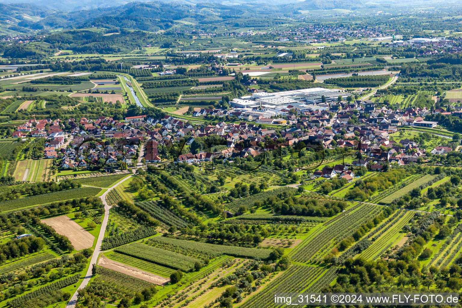 Village view in the district Stadelhofen in Oberkirch in the state Baden-Wuerttemberg, Germany