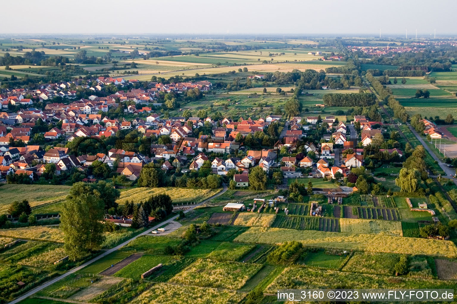 Aerial photograpy of From the southwest in Steinfeld in the state Rhineland-Palatinate, Germany