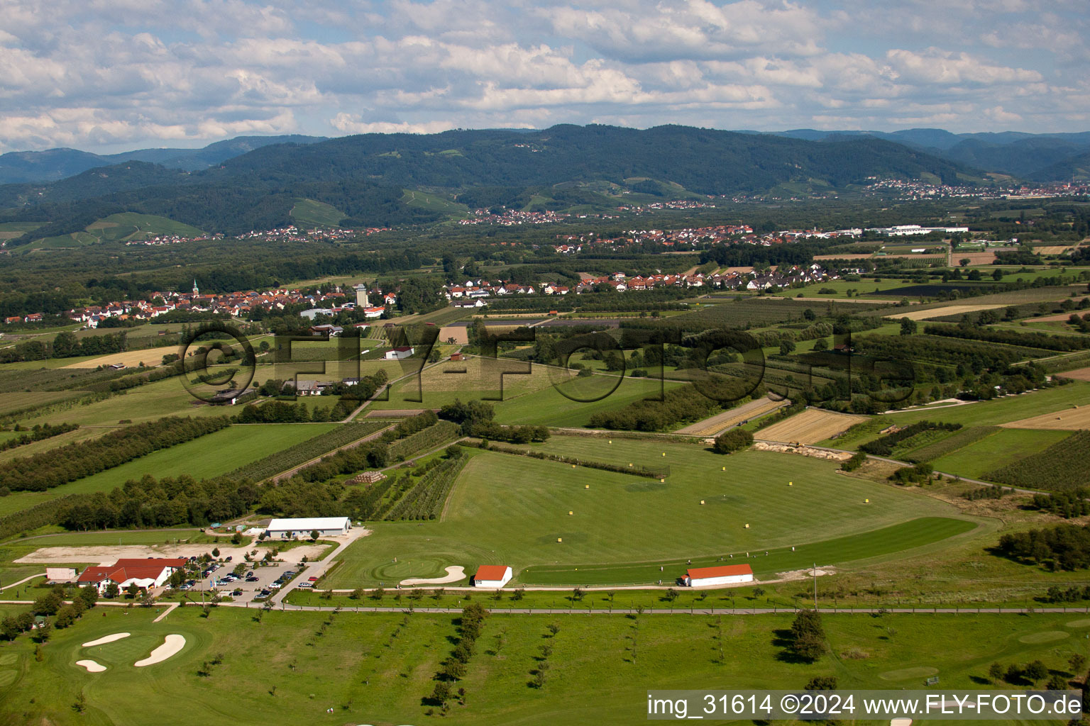 Golf Club Urloffen e. V in the district Urloffen in Appenweier in the state Baden-Wuerttemberg, Germany from the plane