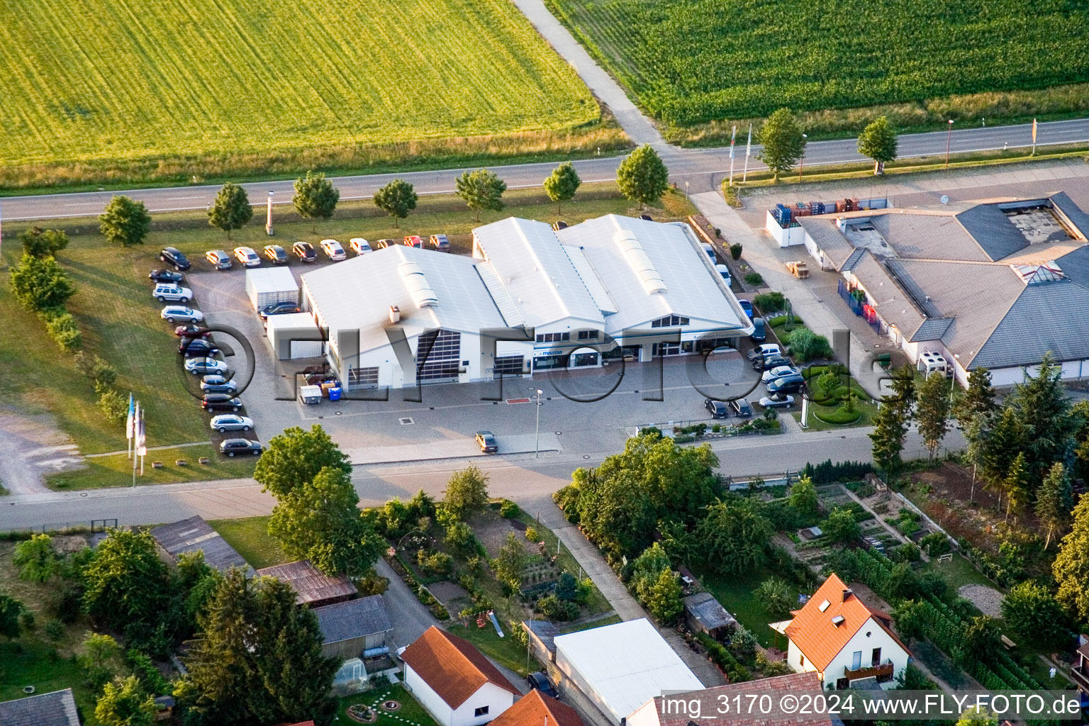 Steinfel in Steinfeld in the state Rhineland-Palatinate, Germany seen from a drone