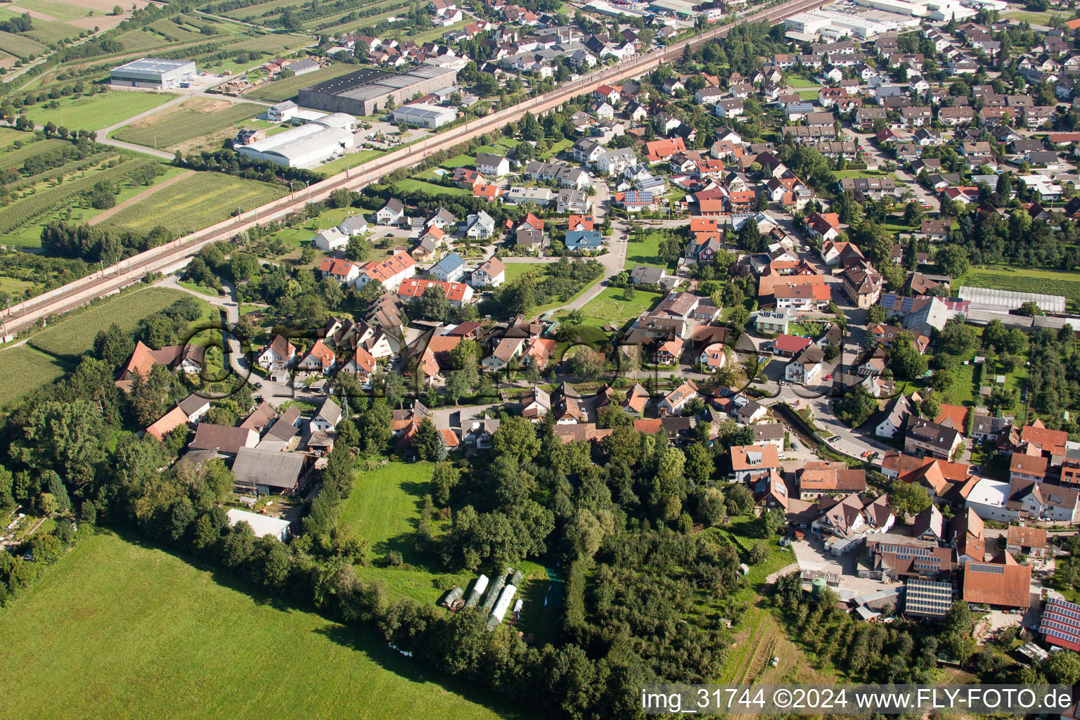 Bachstr in the district Weier in Ottersweier in the state Baden-Wuerttemberg, Germany