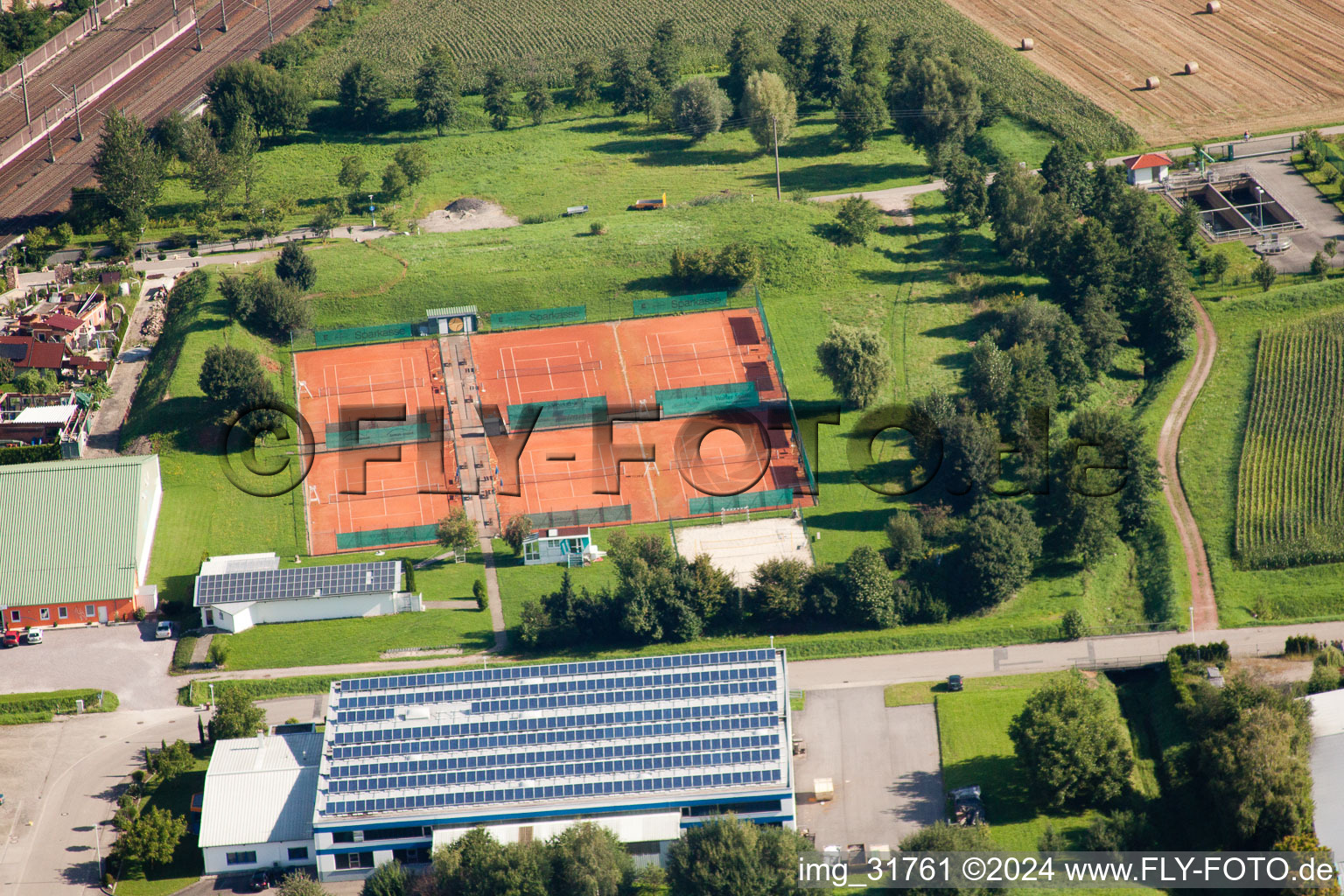 Wöku Plastics and Metal Processing GmbH, Tennis Club in the district Hatzenweier in Ottersweier in the state Baden-Wuerttemberg, Germany