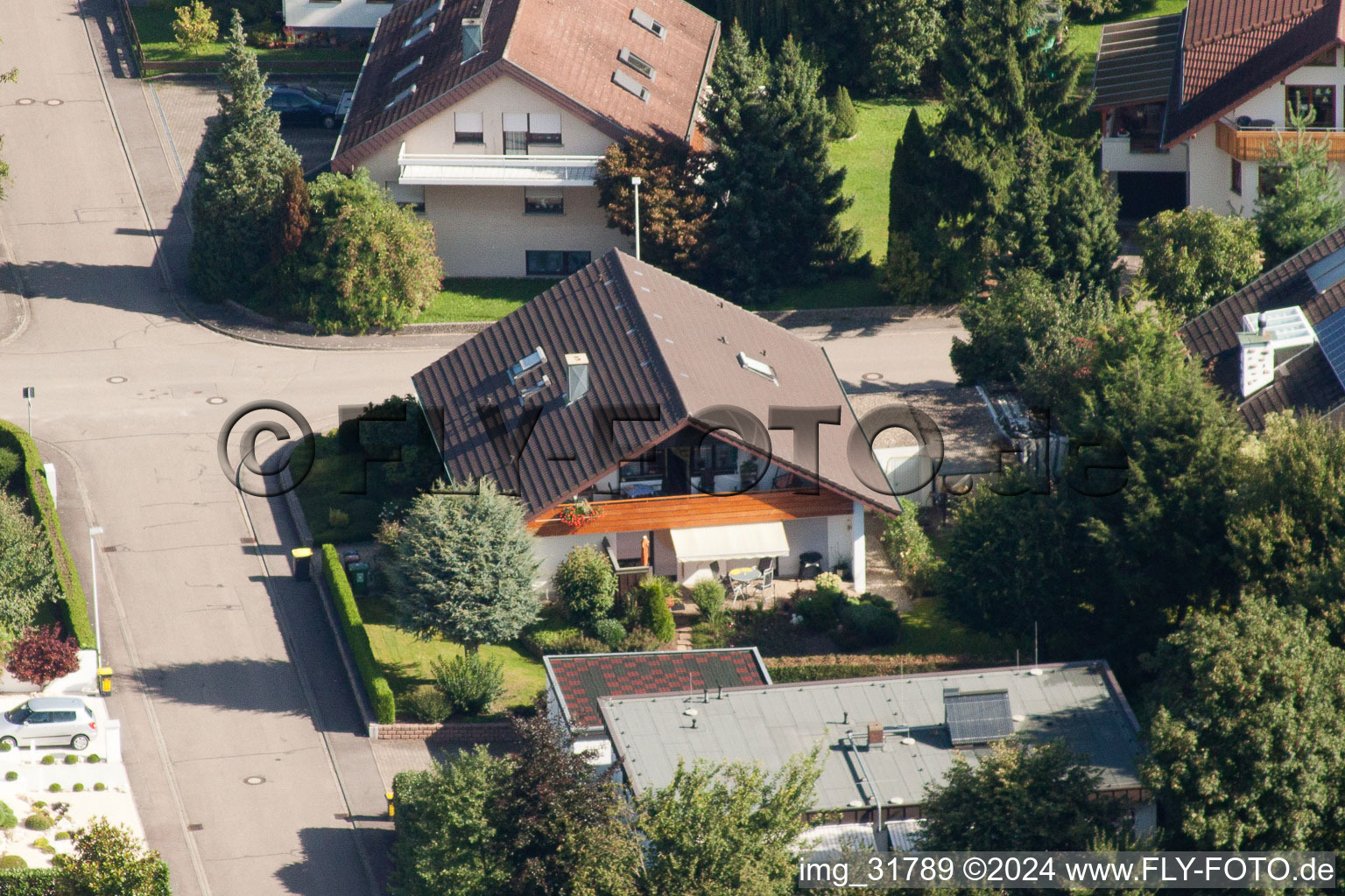 Fasanenstr in the district Vimbuch in Bühl in the state Baden-Wuerttemberg, Germany