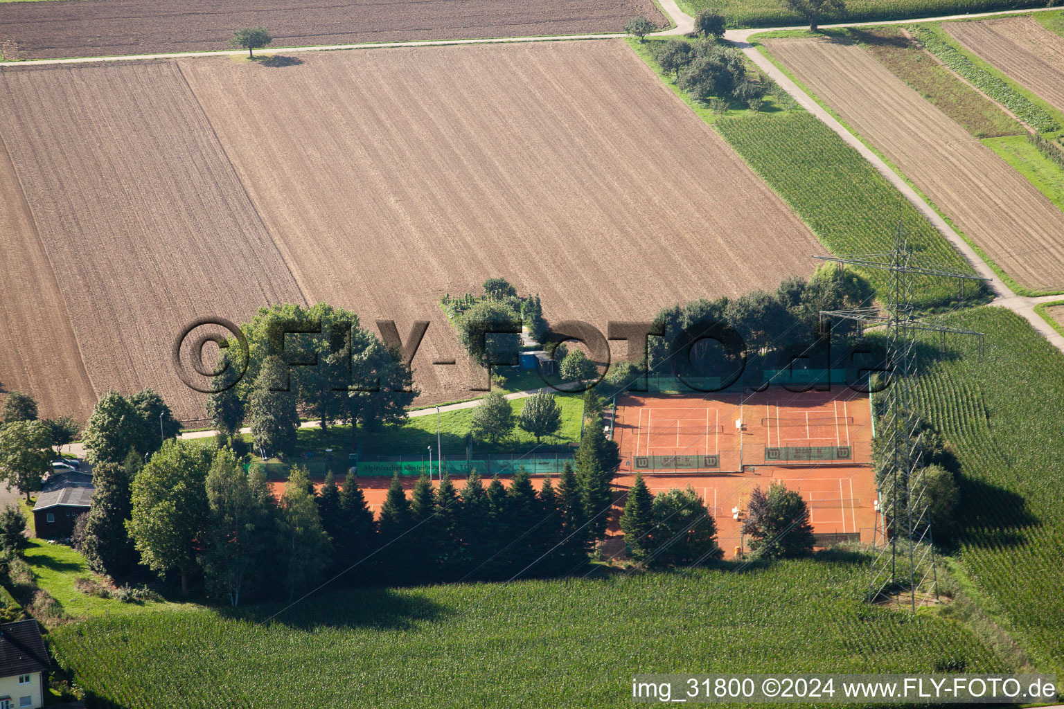 Tennis club in the district Vimbuch in Bühl in the state Baden-Wuerttemberg, Germany