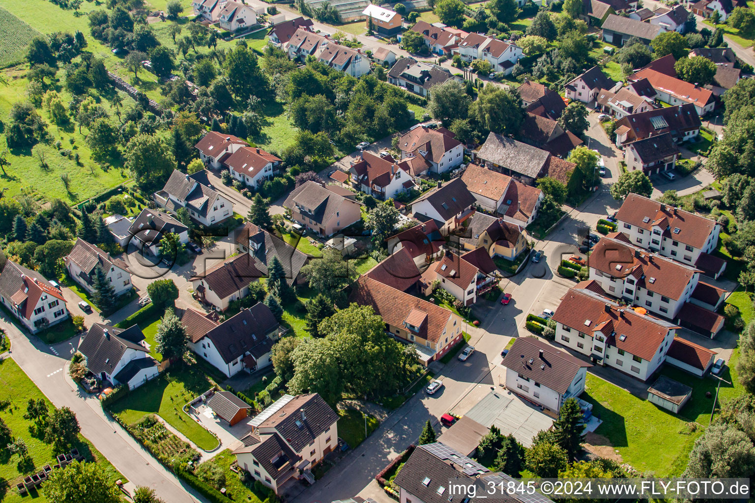 Hofmattstr in the district Halberstung in Sinzheim in the state Baden-Wuerttemberg, Germany