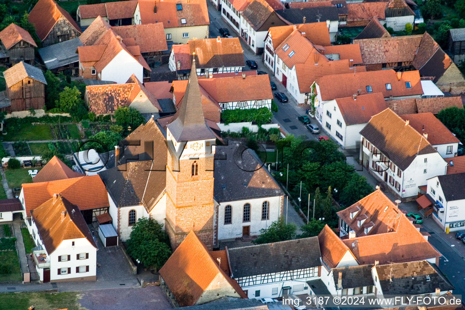 Church in the district Schaidt in Wörth am Rhein in the state Rhineland-Palatinate, Germany