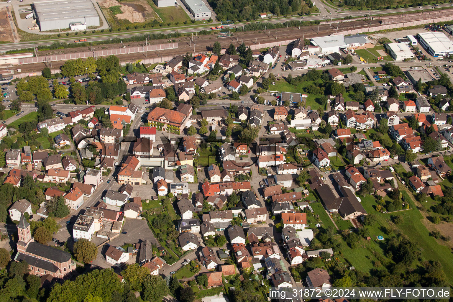 Ooser Hauptstr in the district Oos in Baden-Baden in the state Baden-Wuerttemberg, Germany