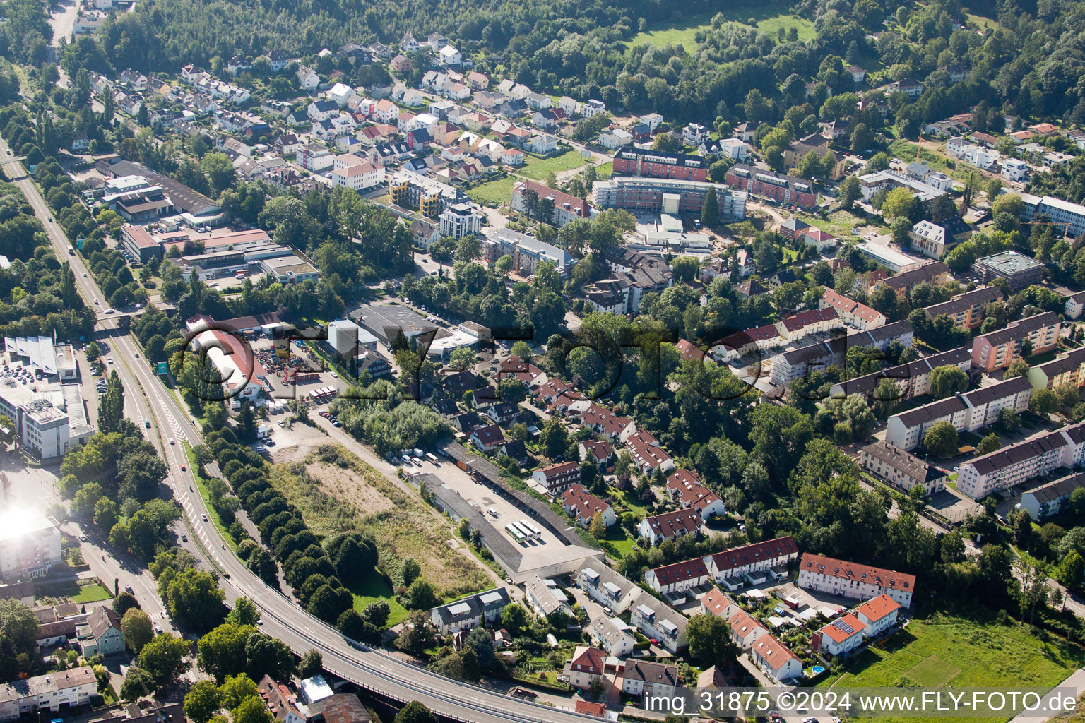 Europastr in the district Oos in Baden-Baden in the state Baden-Wuerttemberg, Germany