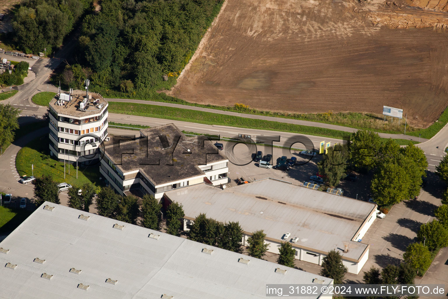 Industrial area, publishing house for technology and crafts GmbH in the district Haueneberstein in Baden-Baden in the state Baden-Wuerttemberg, Germany