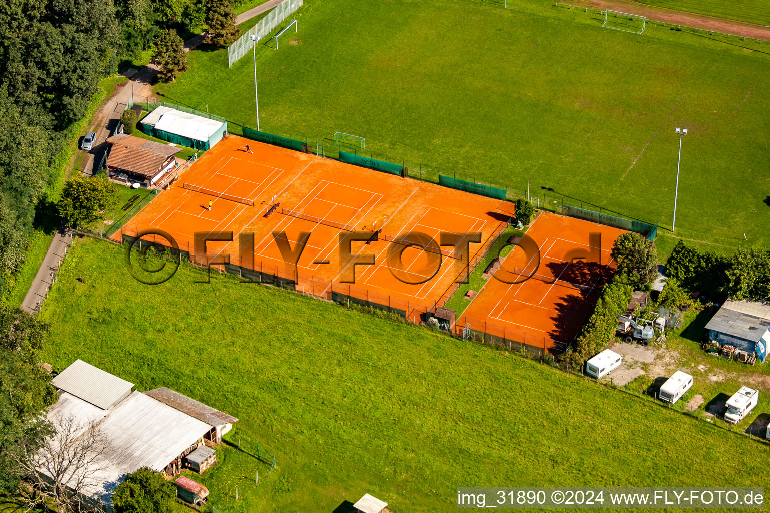 Tennis club in the district Rauental in Rastatt in the state Baden-Wuerttemberg, Germany