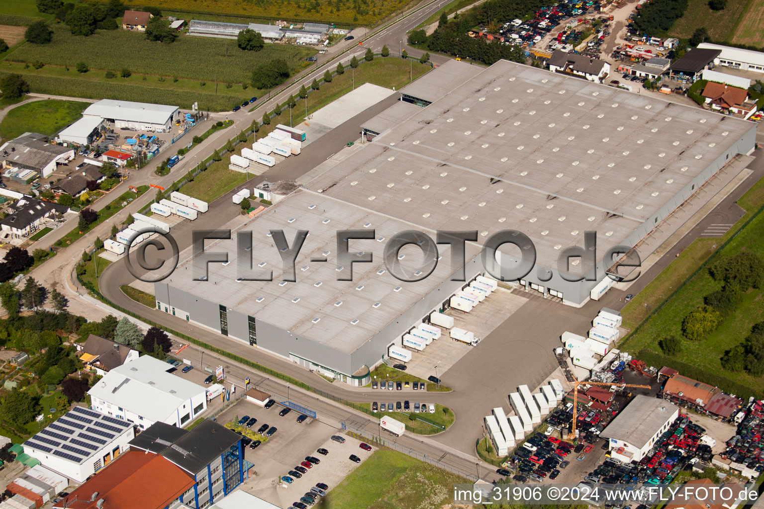 Schleifweg Industrial Area in Muggensturm in the state Baden-Wuerttemberg, Germany