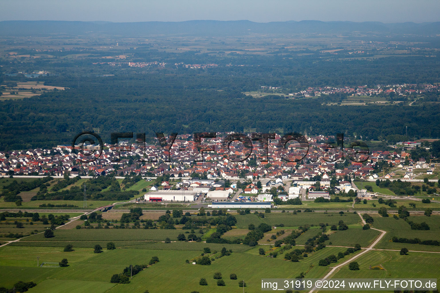 From the east in Bietigheim in the state Baden-Wuerttemberg, Germany