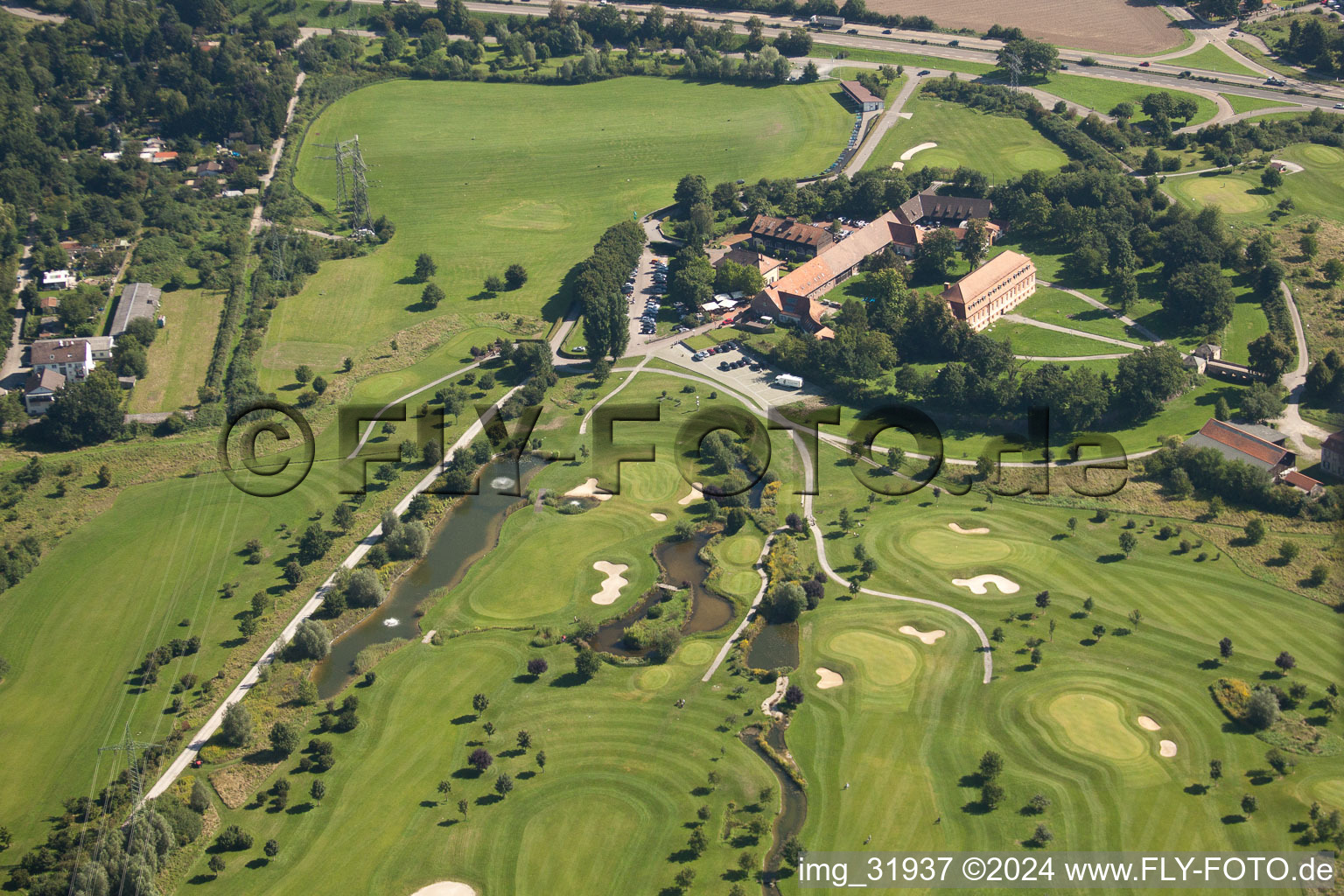 KA Hofgut Golf Course Scheibenhardt in the district Beiertheim-Bulach in Karlsruhe in the state Baden-Wuerttemberg, Germany