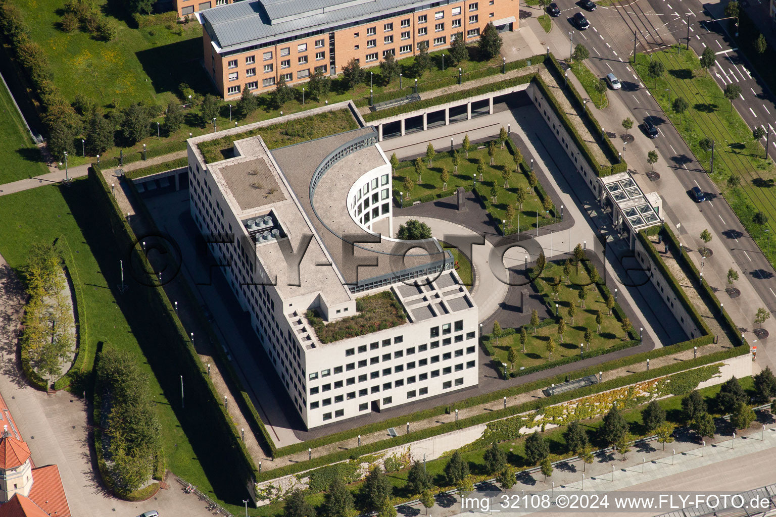 Administrative building of the State Authority Generalbundesanwalt beim Bundesgerichtshof in Karlsruhe in the state Baden-Wurttemberg