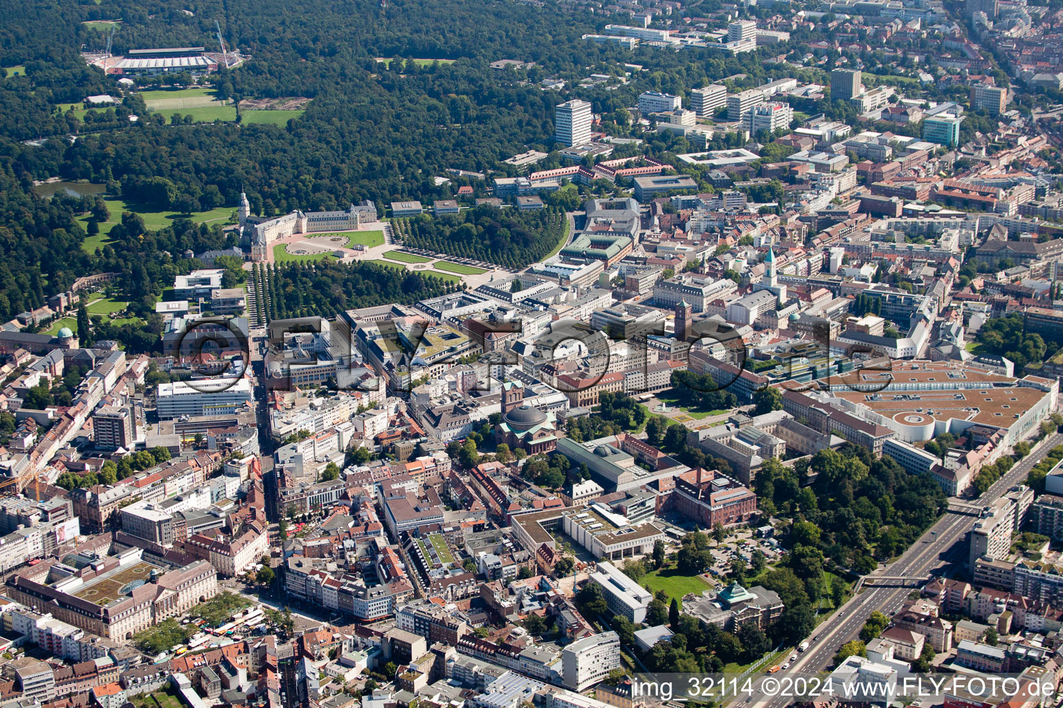 Herrenstrasse Federal Court of Justice in the district Innenstadt-West in Karlsruhe in the state Baden-Wuerttemberg, Germany