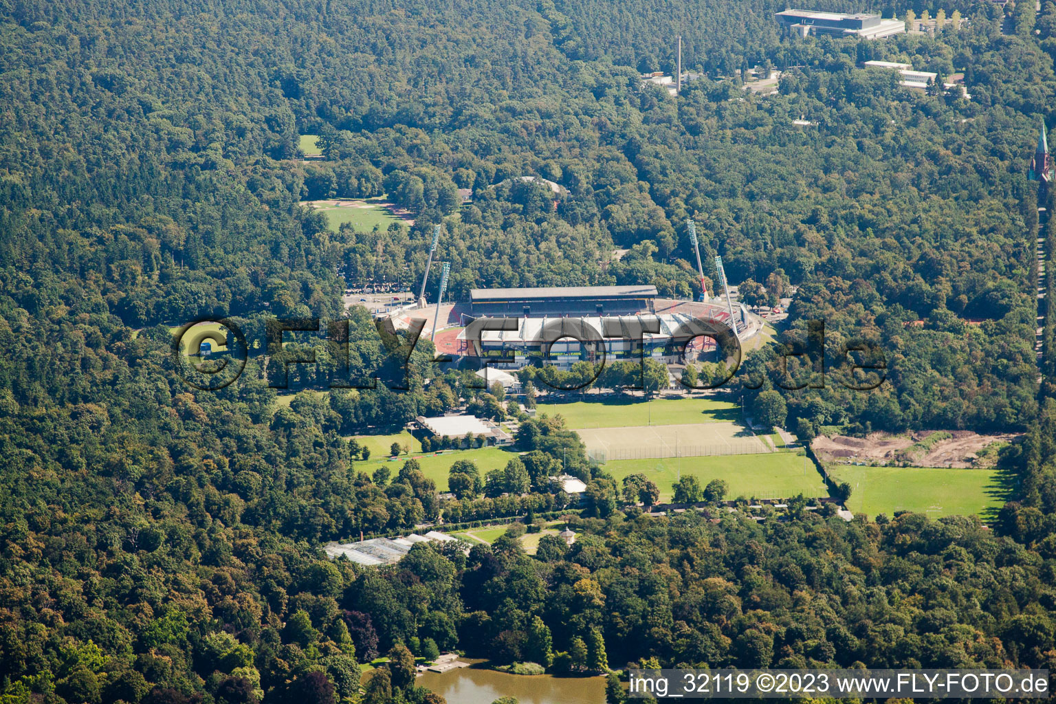 Wildlife Park Stadium in the district Innenstadt-Ost in Karlsruhe in the state Baden-Wuerttemberg, Germany