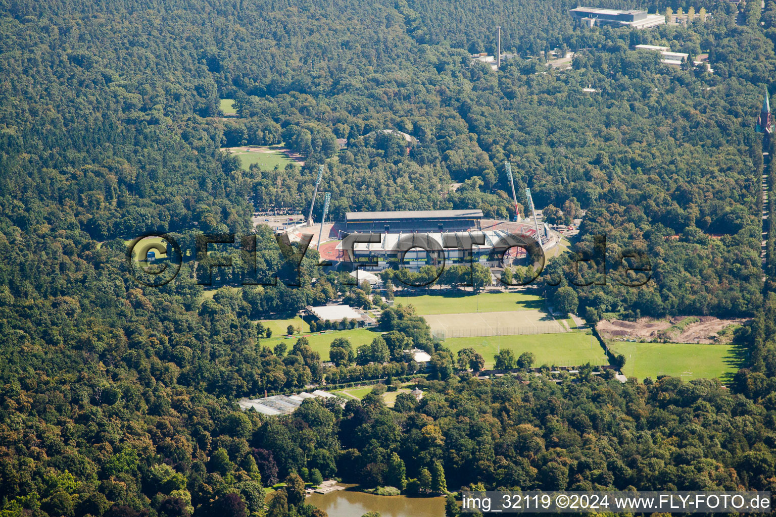 Wildparkstadion in the district Innenstadt-Ost in Karlsruhe in the state Baden-Wuerttemberg, Germany