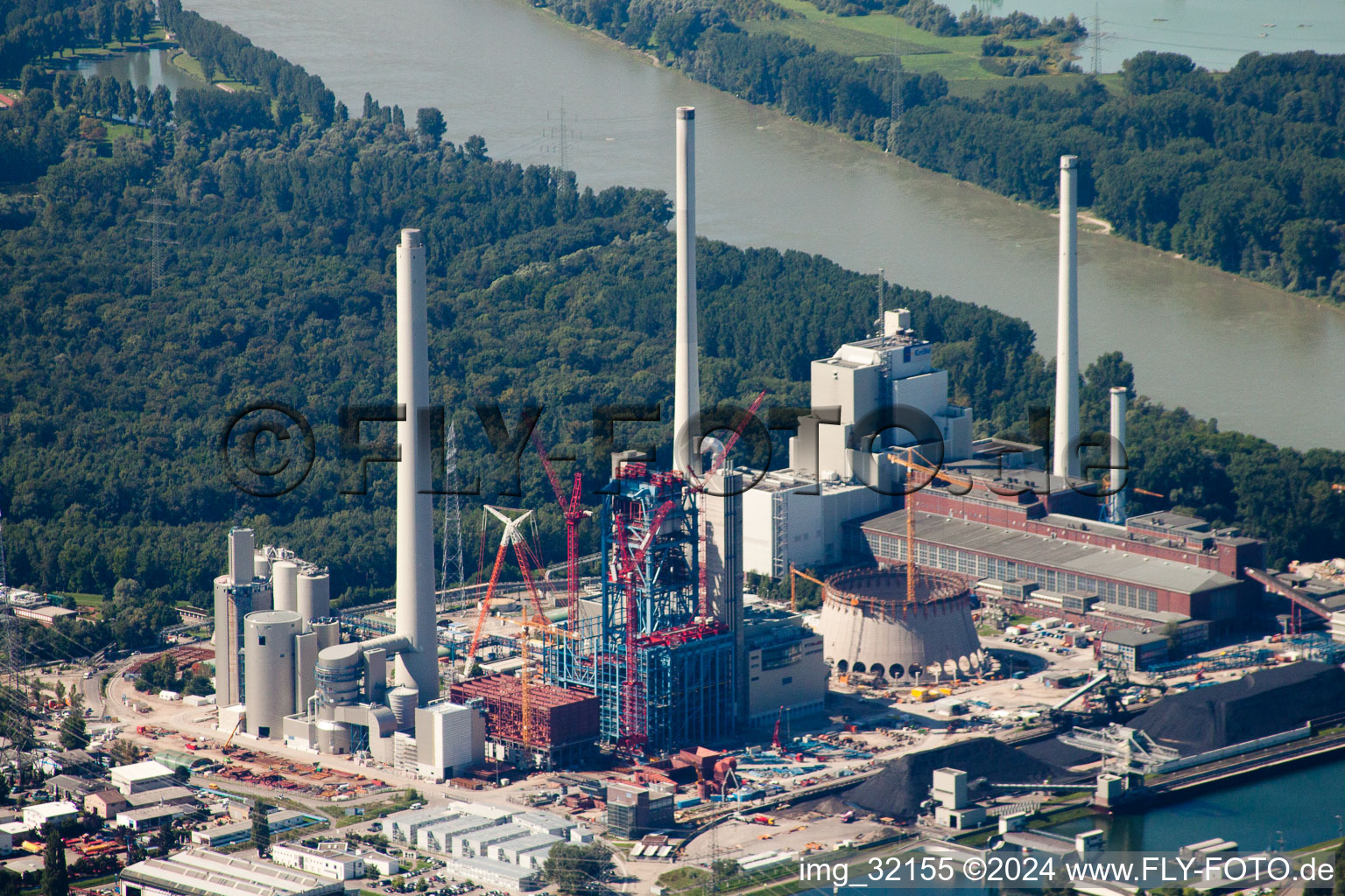 ENBW new building in the district Rheinhafen in Karlsruhe in the state Baden-Wuerttemberg, Germany