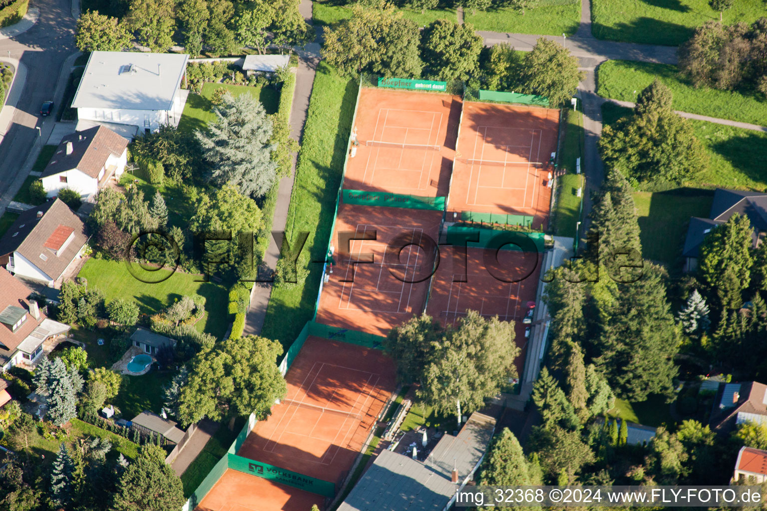 Aerial photograpy of TC Rüppurr 1929 eV in the district Rüppurr in Karlsruhe in the state Baden-Wuerttemberg, Germany