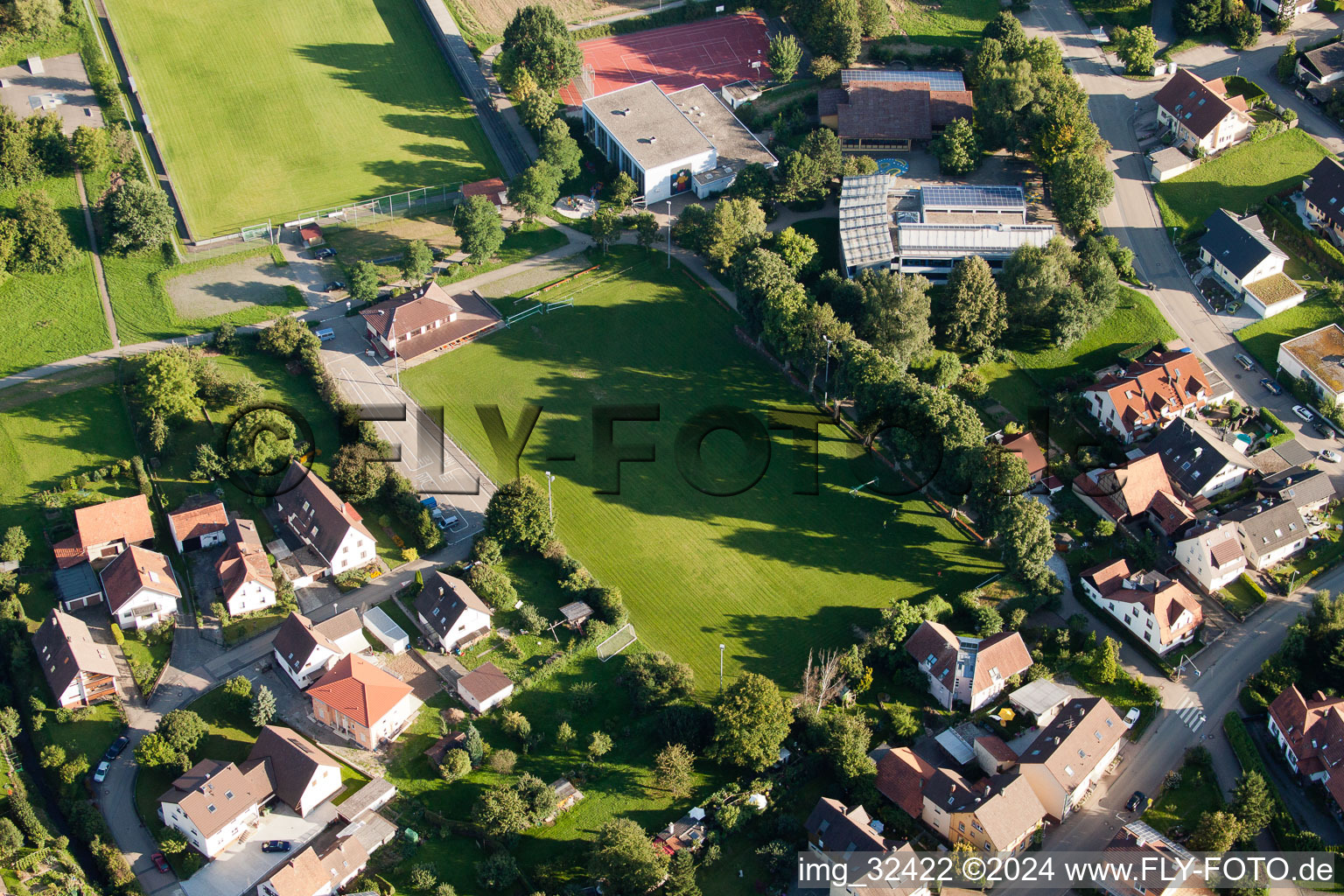 Bird's eye view of Keltern in the state Baden-Wuerttemberg, Germany