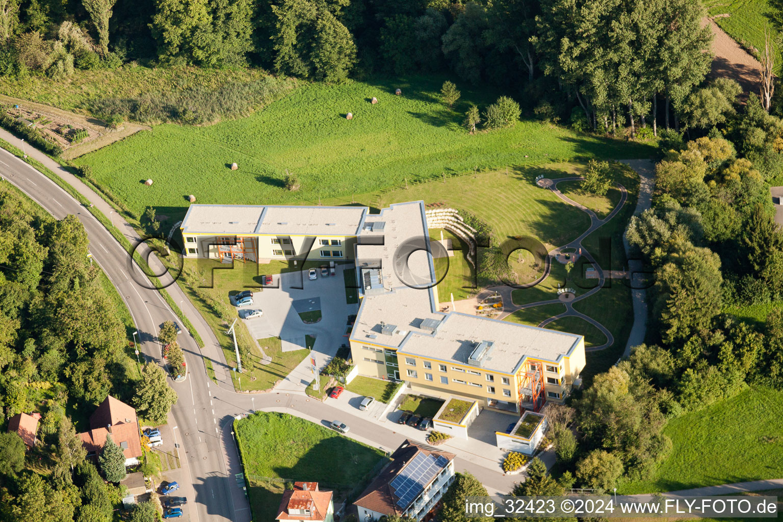 Keltern in the state Baden-Wuerttemberg, Germany viewn from the air