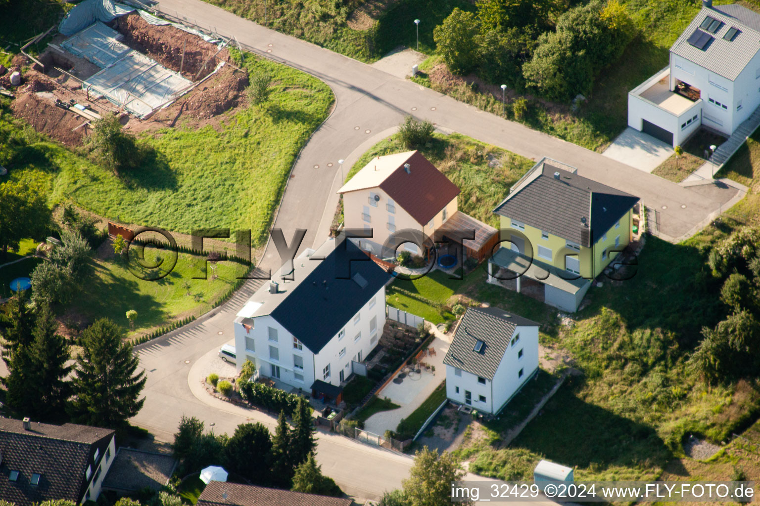 Keltern in the state Baden-Wuerttemberg, Germany from the drone perspective