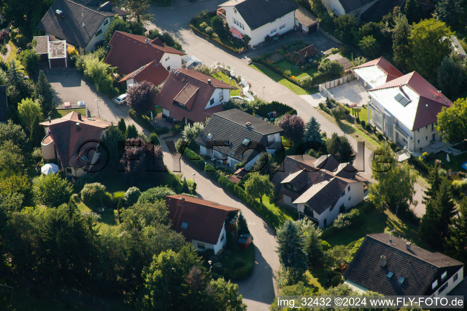 Keltern in the state Baden-Wuerttemberg, Germany from a drone